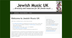 Desktop Screenshot of jewish-music-uk.com
